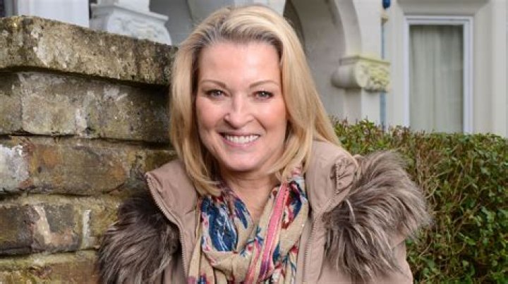 Style:&nbsp;The EastEnders star, 40, also sported a pair of black boots and added to her outfit with a grey blazer